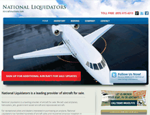 Tablet Screenshot of aircraftauctions.com